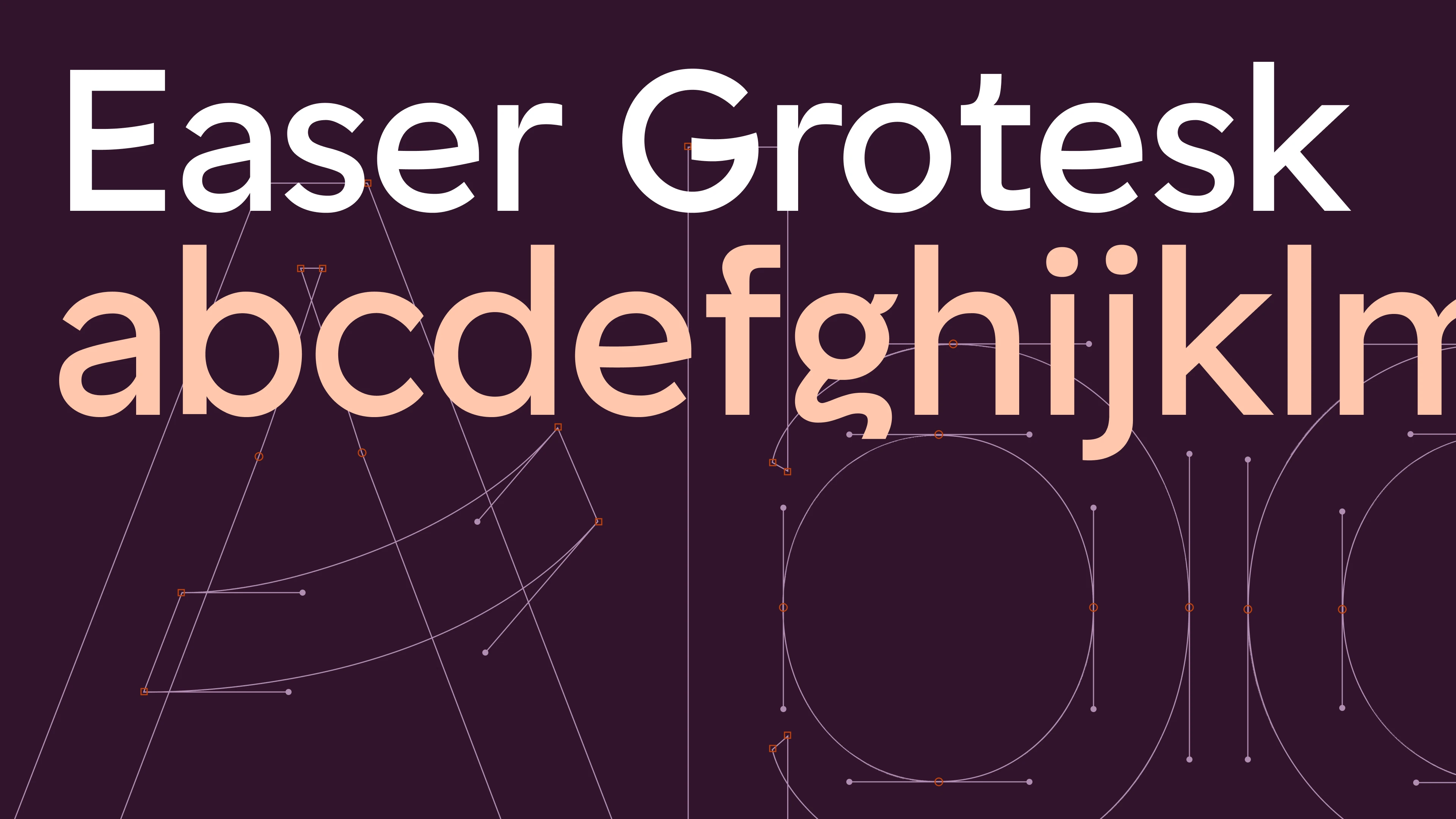 Easer Grotesk bespoke typeface